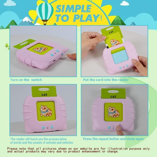 Talking Flash Cards Educational Learning Toy - Comfo Cart